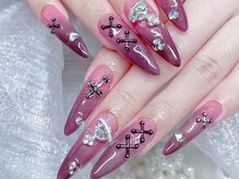 シーアンドビーネイル(C&B Nail)/チップ長さだし持ち込みデザイン