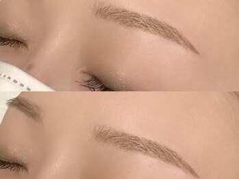 サロン ティアラ ツキジ(salon tiala tsukiji)の写真/まつげとまゆげが同時に完成☆プロのアイブロウ施術で、お顔が変わる瞬間を♪サロンで感動をご体感ください