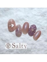 ネイルアンドアイラッシュサロン ソルティ 寺田町(salty)/３月４月選べるデザインコース