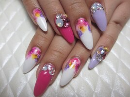 マーガレットお花ネイル