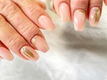 ネイルサロン イントゥ(into_)/定額アート　ニュアンス　ピンク