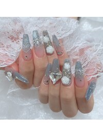 マグネットグラデーションネイル