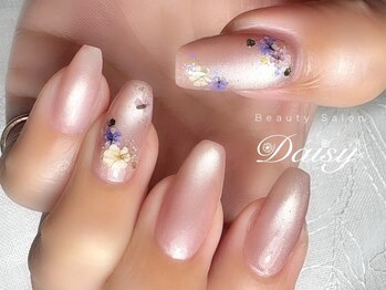 デイジー 藤沢(Daisy)の写真/季節をまとう指先へ。自然の色で上品に。Daisy人気No.1の押し花ネイルで感じる四季の移ろいを＊。・