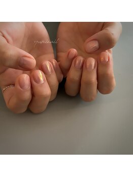 ユミネイル(yuminail)/オーロラミラーネイル