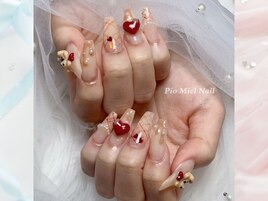 ときめきバレンタインネイル