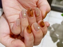 ネイルズ ララ(nails Lala)/べっこう柄。