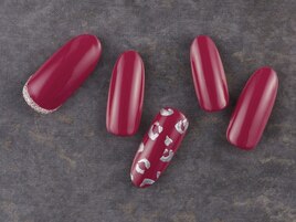 メタリックレオパードネイル