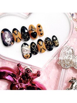 ファラウェイネイル(Faraway nail)/オレンジ推しネイル☆