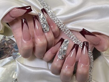 リノ(Lino)の写真/オフ無料◎ロングネイル大歓迎★【ジェルチップフリーアート ¥12900～/スカルプフリーアート ¥13500～】