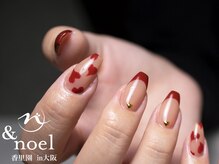 ノエル(Noel)/バレンタイン ボルドーネイル