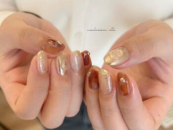 透明ネイル自爪風ネイル