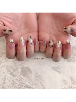 チュチュアチュチュ(chuchu a chuchu)/smoky pink × leopard