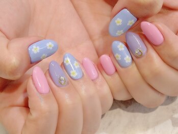 ラルネイル 大宮(Lull. nail)/＃パステル＃フラワーネイル