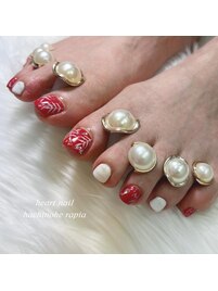 定番デザインフットネイル