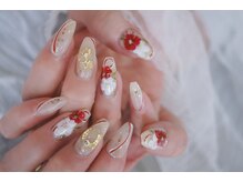 ネイル フライガール(nail FLY GIRL)/お花と水引ネイル【お正月】