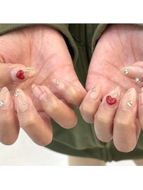 ハートガーリーネイル☆