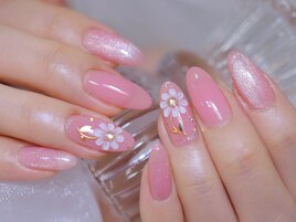 ぷっくりお花ネイル　マグネット