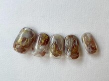 アイネイルズ 梅田店(I nails)/インクぷっくり個性派ニュアンス