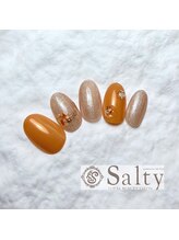 ネイルアンドアイラッシュサロン ソルティ 寺田町(salty)/３月４月選べるデザインコース