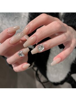 Cheri＆～private nail salon～の写真/【持ち込みデザイン対応◎】シンプル～トレンドデザイン、チップ長さだしでやりたいネイルが叶う♪