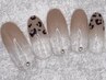 10月限定￥5980★ヒョウ柄ネイル(ケア込パラジェル変更別途550円)
