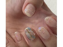 ネイルズフォーユー(Nails 4 U)/スライドグラス風ネイル