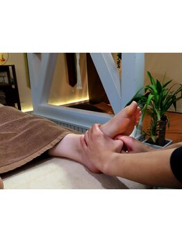 足つぼを刺激したい