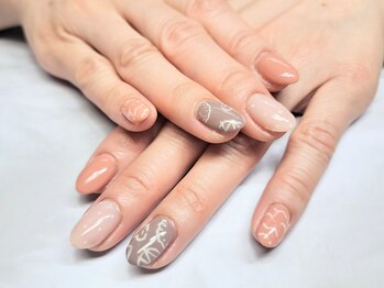 バレンタインネイル