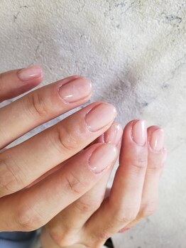 ネイルズ ビー 南昭和町本店(Nail's be)の写真/【爪育ジェル￥6000】クリアジェルだからネイルNGのOLさんや学生さんにも◎ケアして自信の持てる指先へ。