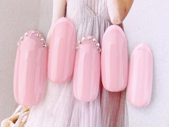 ネイルサロンフォーユー(for u)/ストーンフレンチ￥5980