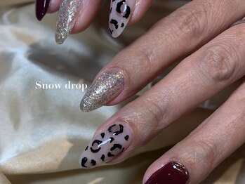 スノー ドロップ(Snow drop)/ヒョウ柄