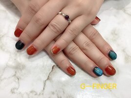 秋色☆マグネットネイル