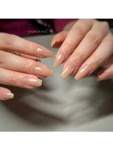 ユミネイル(yuminail)/ホワイトミラーネイル