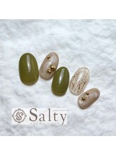 ネイルアンドアイラッシュサロン ソルティ 寺田町(salty)/３月４月選べるデザインコース