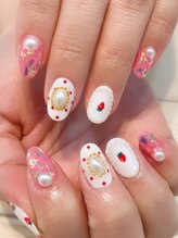 ネイルアート エクリ(Nail Art:Ecrit)/バレンタインネイル