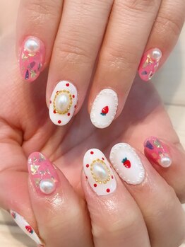 ネイルアート エクリ(Nail Art:Ecrit)/バレンタインネイル