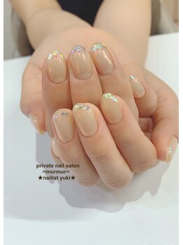 プライベート ネイルサロン マーマ(murmur)/キラキラフレークネイル