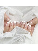 アン ジョーヌドラゴ/【自爪ネイル】ハートフレンチ