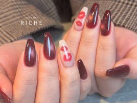 色っぽ♪大人ボルドーネイル