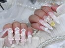 ちいかわイニシャルネイル