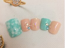 ネイルサロン リリオ(Nail Salon Ririo)/フラワーフットネイル