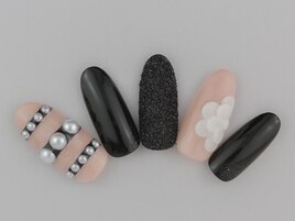 シュガー×3Dフラワーネイル