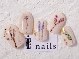 水彩画風フラワーネイル[吉祥寺]