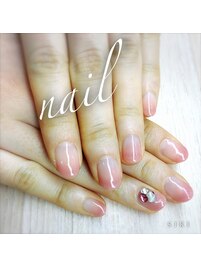 くすみピンク　グラデーション