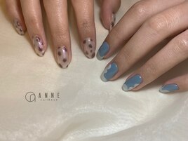 【パラジェル】牛柄ネイル
