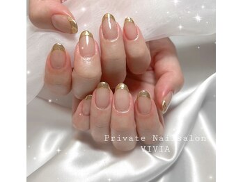 ヴィヴィア(VIVIA)/ミラーフレンチネイル♪