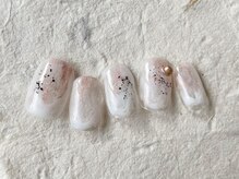 アイネイルズ 梅田店(I nails)/塗りかけダルメシアン￥7700