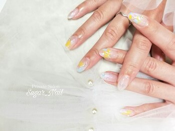 シュガーネイル(sugar nail)/大人パステルネイル