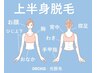 上半身脱毛 （顔脱毛も含む）