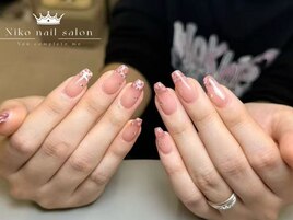 クリスマス/冬ネイル/ツイード